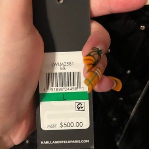 BLack leather studded jacket